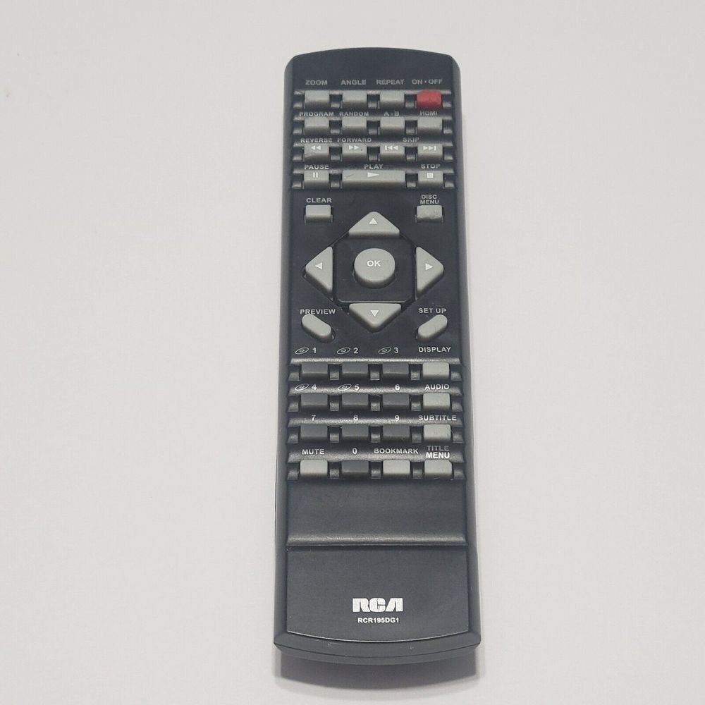 RCA Remote Control Original DVD RCR195DG1 OEM  Replacement Remote Control Works